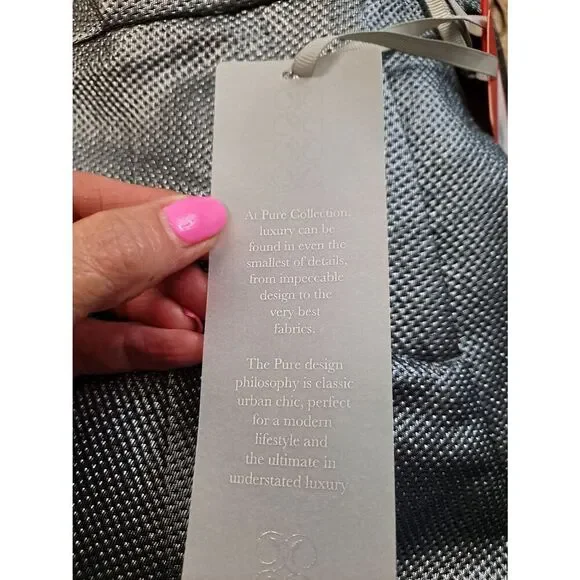 Pure Collection Metallic Ankle Length Trouser Gunmetal Grey 6 - Picture 5 of 5